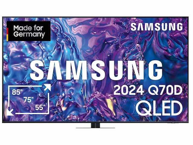 Samsung - qled gq65q70dat (2024) 4k (uhd) - televisie - afbeelding 3 van  10