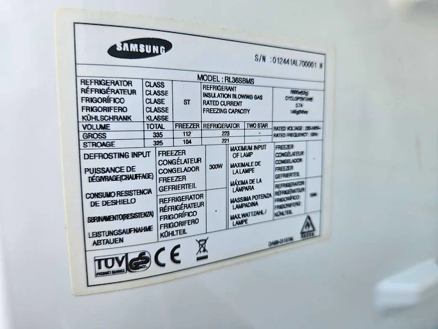Samsung - rl36sbms - koel/ vries combi - afbeelding 5 van  5