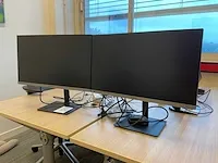 Samsung - s24r650fdu - monitor (2x) - afbeelding 1 van  4