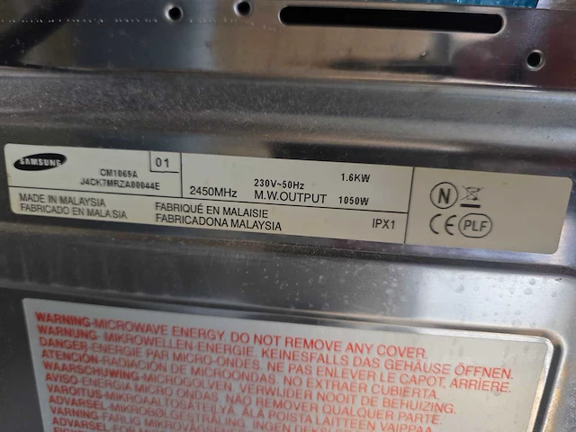 Samsung - snackmate cm1069a - magnetron - afbeelding 5 van  5