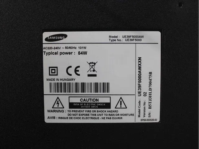 Samsung - televisies - werkend met schade (27x) - afbeelding 43 van  57