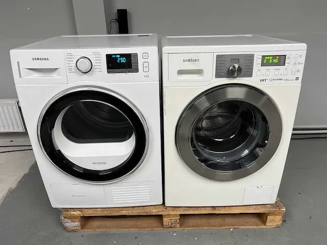 Samsung - wasmachine + samsung droger - afbeelding 1 van  14