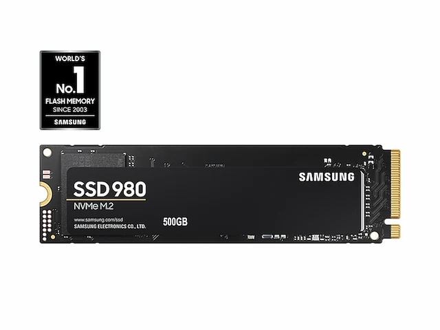 Samsung 980 500 gb pcie 3.0 up to 3500mbs nvme m.2 internal solid state drive ssd mzv8v500bw - afbeelding 1 van  5
