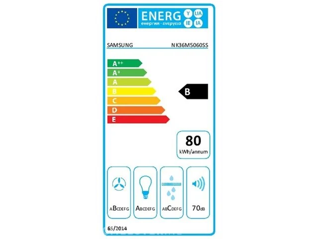 Samsung afzuigkap nk36m5060ss/ur - afbeelding 4 van  6