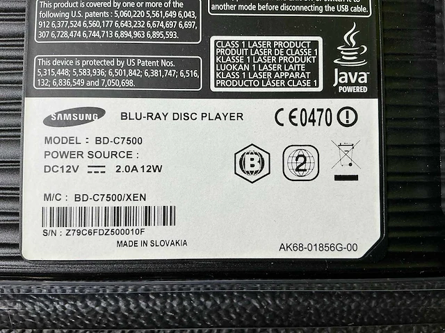 Samsung bc-c7500 bluray- & dvd speler - afbeelding 3 van  10