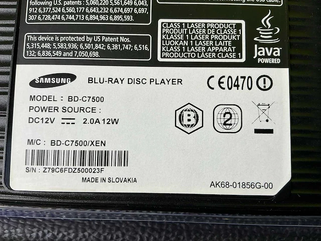 Samsung bd-c7500 bluray- & dvd speler - afbeelding 10 van  10