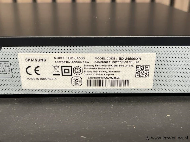 Samsung blu-ray-player model bd-j4500 - afbeelding 3 van  3