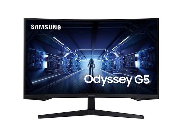 Samsung c27g54tqwr 68,6 cm (27") 2560 x 1440 pixels quad hd led zwart - afbeelding 1 van  2