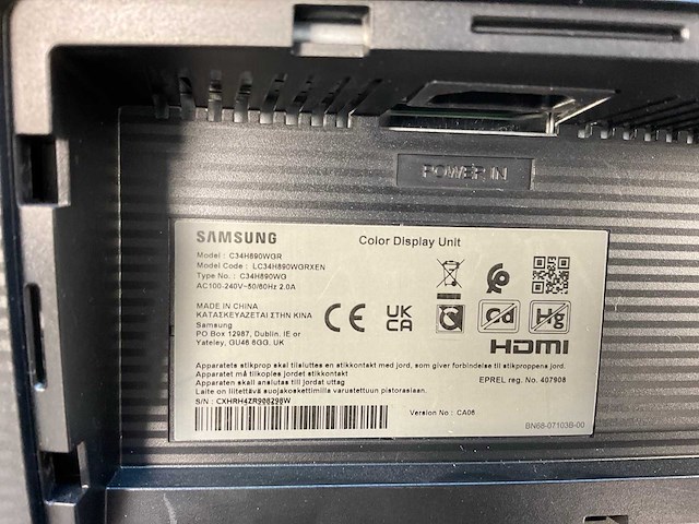Samsung (c34h890wgr) 34”, 3440x1440 (uwqhd) lcd curved monitor - afbeelding 7 van  7