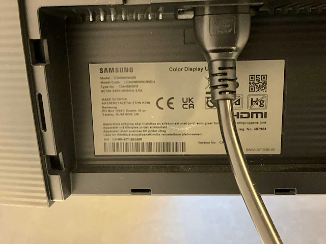 Samsung c34h890wgr curved monitor - afbeelding 3 van  3