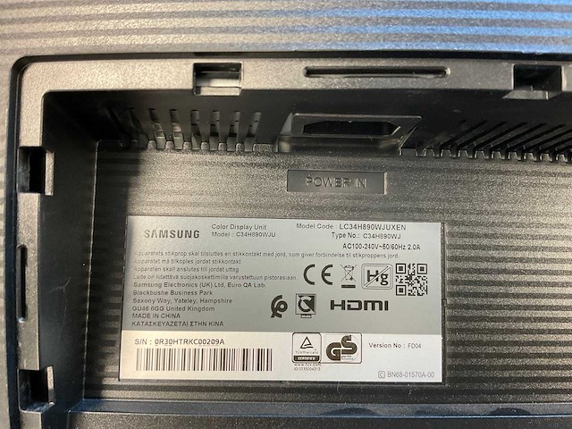Samsung (c34h890wju) 34”, 3440x1440 (uwqhd) lcd curved monitor - afbeelding 7 van  7