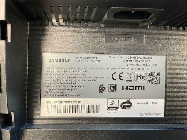 Samsung (c34h890wju) 34”, 3440x1440 (uwqhd) lcd curved monitor - afbeelding 7 van  7
