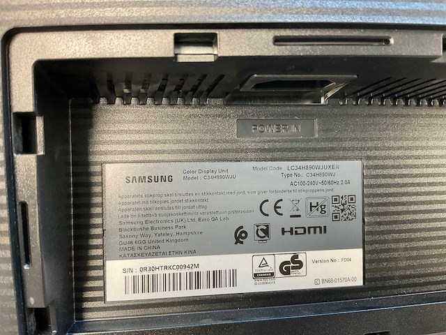 Samsung (c34h890wju) 34”, 3440x1440 (uwqhd) lcd curved monitor - afbeelding 7 van  7