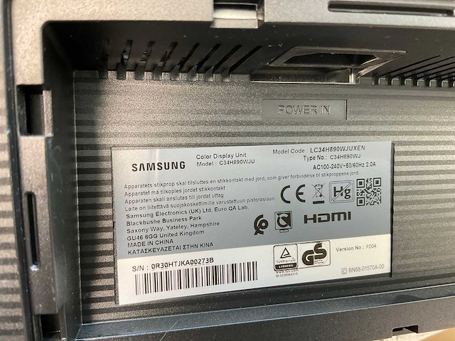 Samsung (c34h890wju) 34”, 3440x1440 (uwqhd) lcd curved monitor - afbeelding 7 van  7