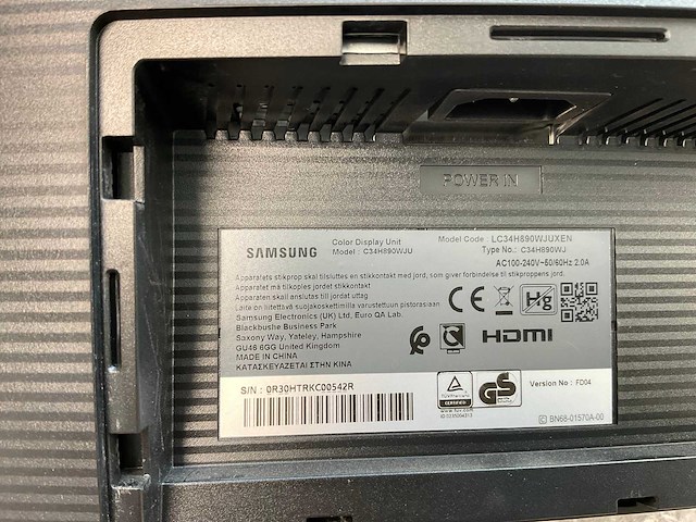 Samsung (c34h890wju) 34”, 3440x1440 (uwqhd) lcd curved monitor - afbeelding 7 van  7