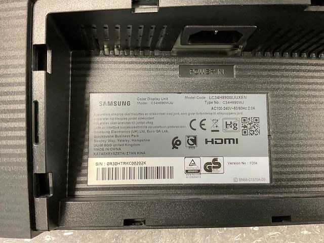Samsung (c34h890wju) 34”, 3440x1440 (uwqhd) lcd curved monitor - afbeelding 7 van  7
