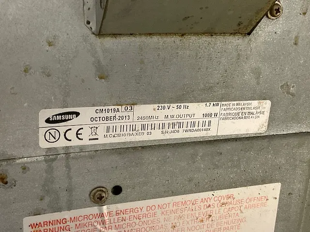 Samsung cm1019 magnetron - afbeelding 9 van  9