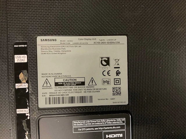 Samsung dc43j televisie - afbeelding 2 van  2