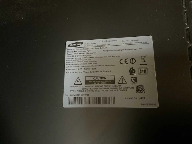 Samsung dm65e televisie - afbeelding 2 van  2
