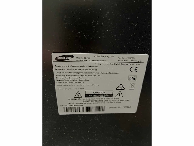 Samsung ed75d - 75" fhd monitor met muurbeugel - afbeelding 13 van  13