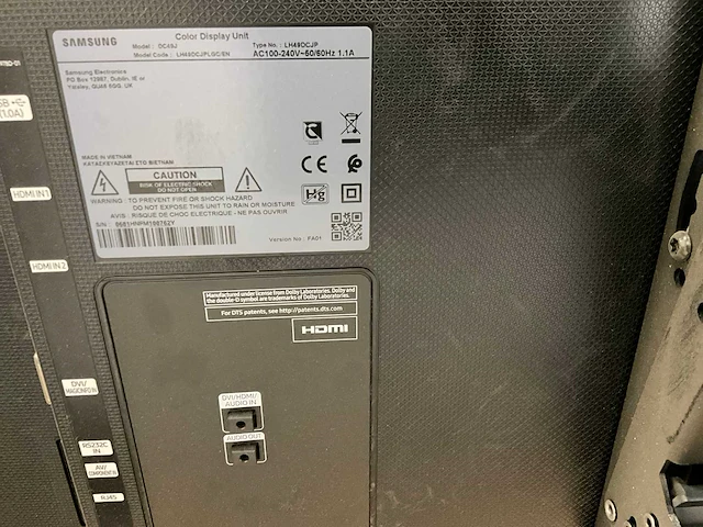Samsung flatscreen dc49j televisie - afbeelding 3 van  4