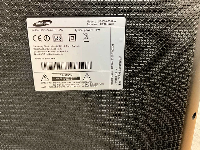 Samsung flatscreen ue40h6200aw televisie - afbeelding 2 van  3