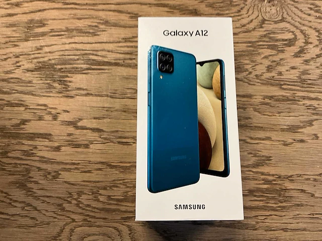 Samsung galaxy a12 64gb blauw - afbeelding 2 van  3