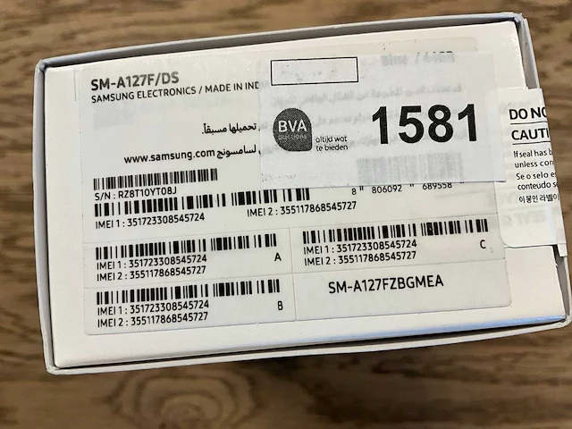 Samsung galaxy a12 64gb blauw - afbeelding 9 van  9