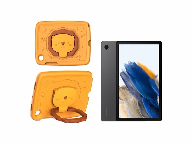 Samsung galaxy tab a8 wifi - 64gb met lion cover - grijs - afbeelding 1 van  3