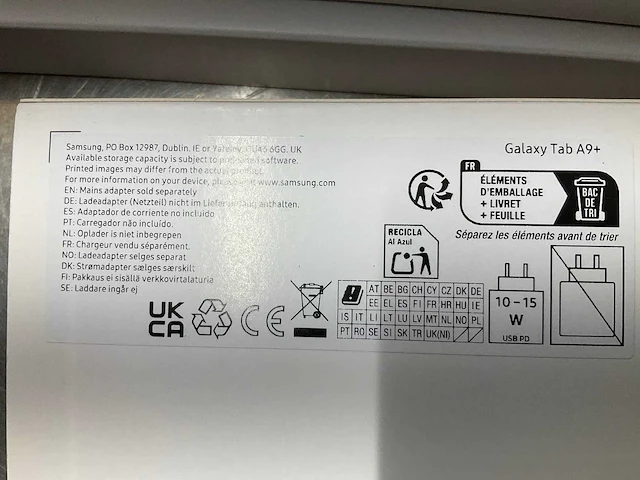 Samsung galaxy tab a9+ tablet - afbeelding 4 van  4