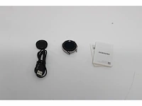 Samsung galaxy watch 3 41 mm met zwarte leren polsband - afbeelding 2 van  2