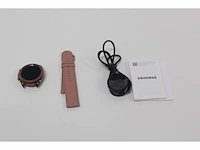 Samsung galaxy watch 3 41 mm staal, armband leer mystic brons - afbeelding 3 van  3