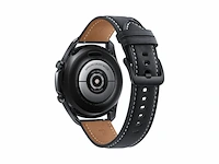 Samsung galaxy watch 3 45 mm staal lederen band mystic zwart - afbeelding 2 van  5
