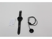 Samsung galaxy watch 3 45 mm staal lederen band mystic zwart - afbeelding 5 van  5