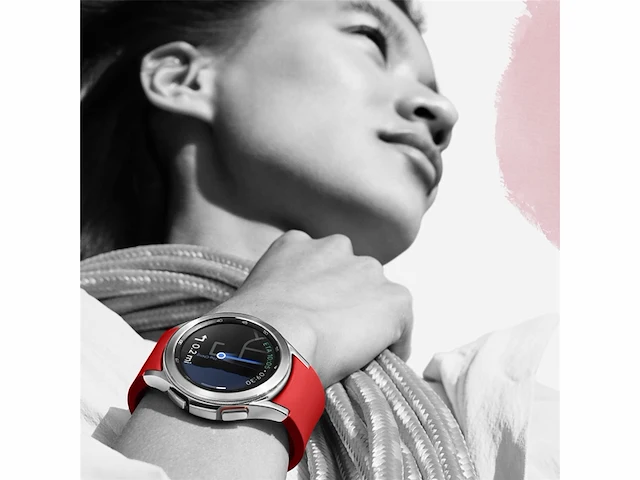 Samsung galaxy watch 4 classic (42mm) smartwatch silver - afbeelding 4 van  5