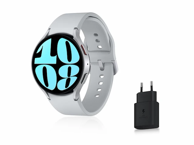 Samsung galaxy watch 6 44mm bluetooth +4g zilver - afbeelding 1 van  1