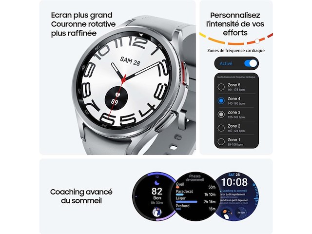 Samsung galaxy watch 6 classic smartwatch 43 mm zilver - afbeelding 3 van  5