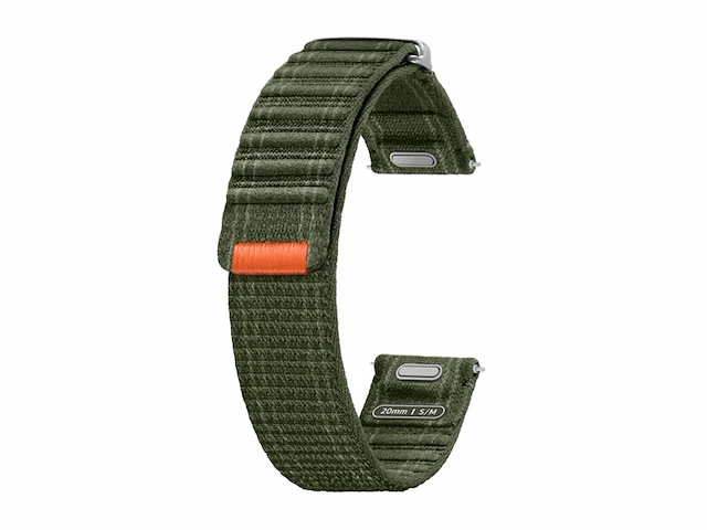 Samsung galaxy watch 7 smartwatchbandje fabric band maat (s/m) kaki groen - afbeelding 1 van  2