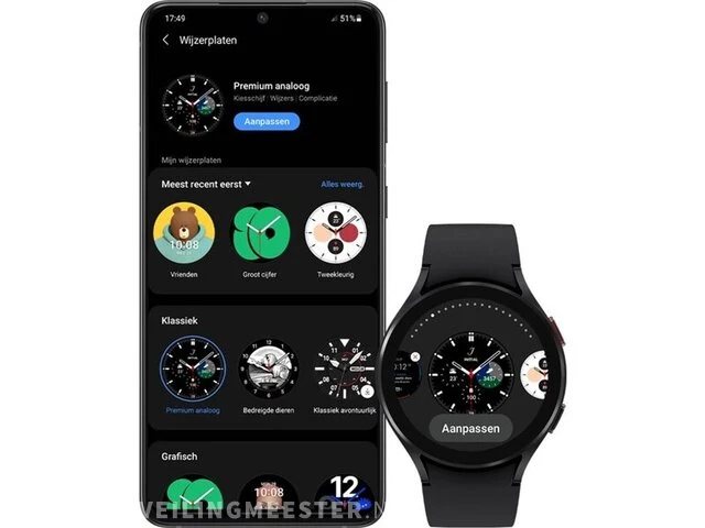 Samsung galaxy watch4 - smartwatch - 44mm - afbeelding 3 van  6