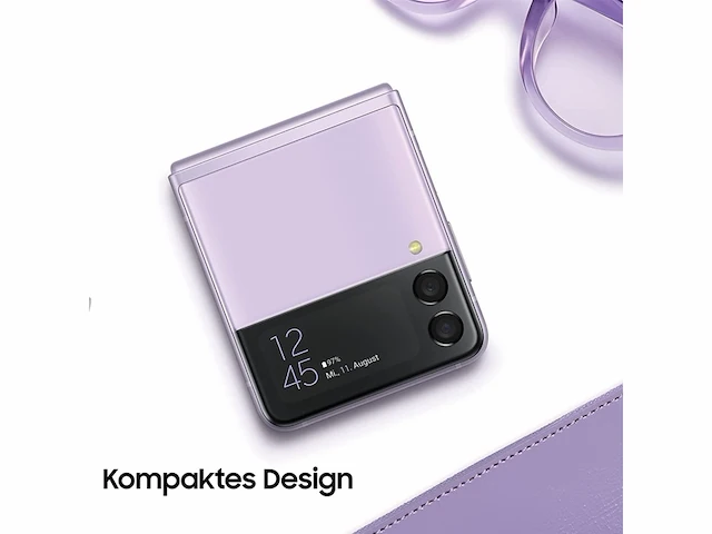 Samsung galaxy z flip3 5g smartphone 128 gb intern geheugen 8 gb ram phantom lavender - afbeelding 3 van  3