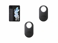 Samsung galaxy z flip4, 128gb opslag grafiet | samsung galaxy smarttag 2 zwart - afbeelding 1 van  3
