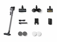 Samsung jet 75e pro steelstofzuiger vs20b75adr5 - 200 watt - zakloos - pet tool - spinning sweeper - afbeelding 1 van  2