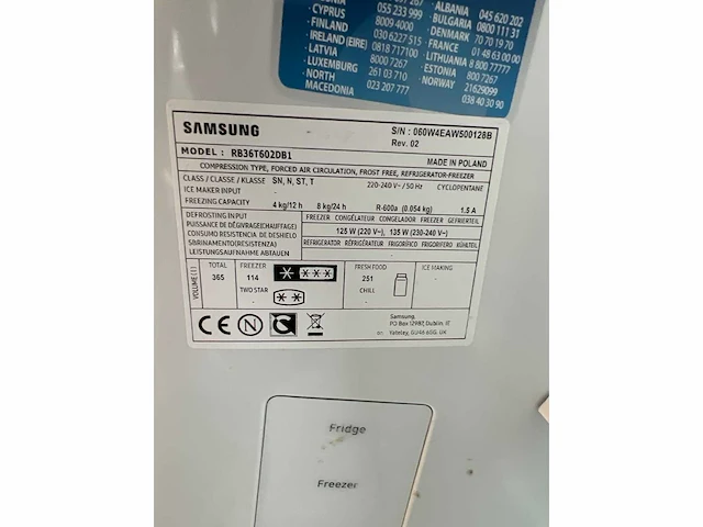 Samsung koel-vriescombinatie rb36t602db1 - afbeelding 8 van  8