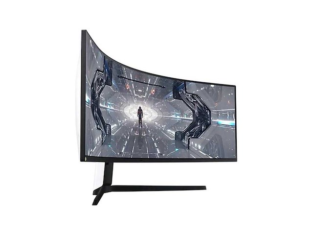 Samsung lc49g94tssp computer monitor 124,5 cm (49") 5120 x 1440 pixels ultrawide dual quad hd qled zwart, wit - afbeelding 1 van  2