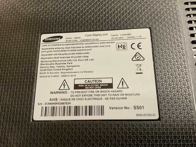 Samsung lh40dbd 40” lcd monitor - afbeelding 6 van  6