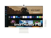 Samsung m8 ls32bm801uu - 4k smart monitor - webcam - usb-c 65w - 32 inch - wit - afbeelding 1 van  2
