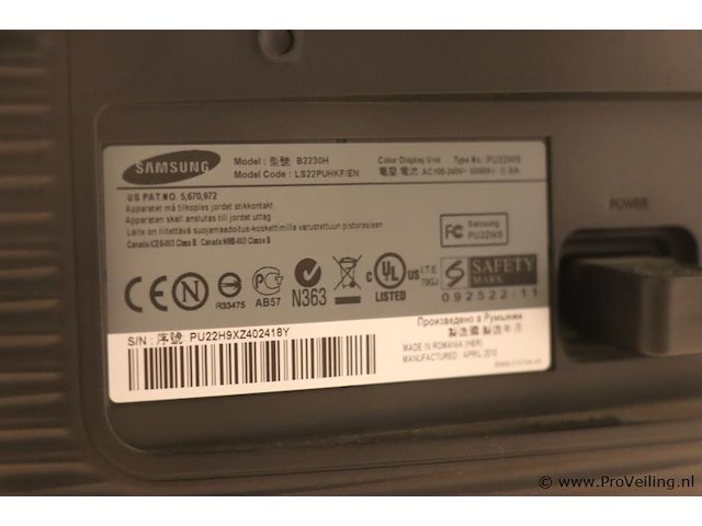 Samsung monitor | model b2230h | incl. monitorarm - afbeelding 3 van  5