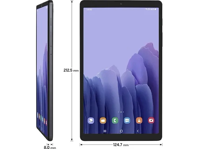 Samsung multimedia tablet tab a7 lite wifi 32gb black - afbeelding 2 van  4