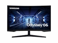 Samsung odyssey g5 g55t 81,3 cm (32") 2560 x 1440 pixels quad hd led zwart - afbeelding 1 van  2