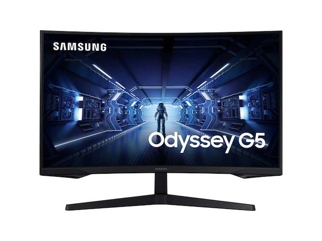 Samsung odyssey g5 g55t 81,3 cm (32") 2560 x 1440 pixels quad hd led zwart - afbeelding 1 van  2